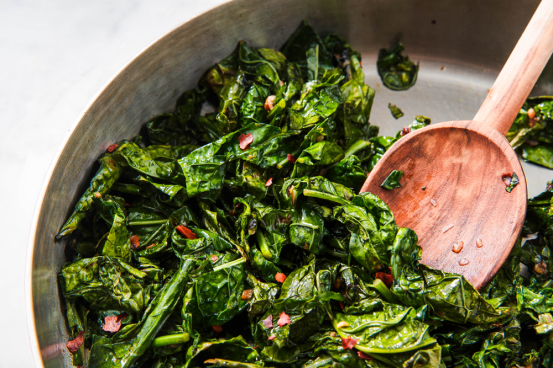 sauteed garlic kale by Delish